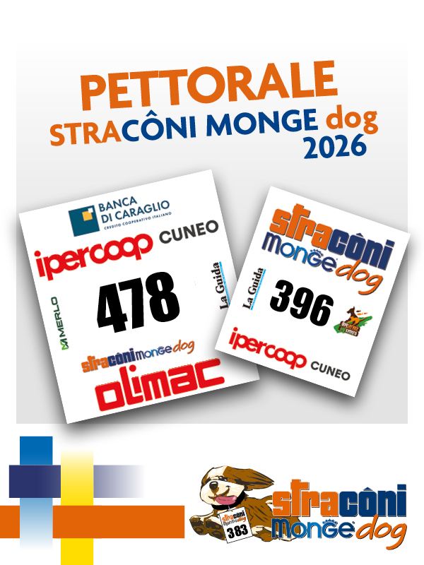 Straconi 2026 Pettorali Monge Dog